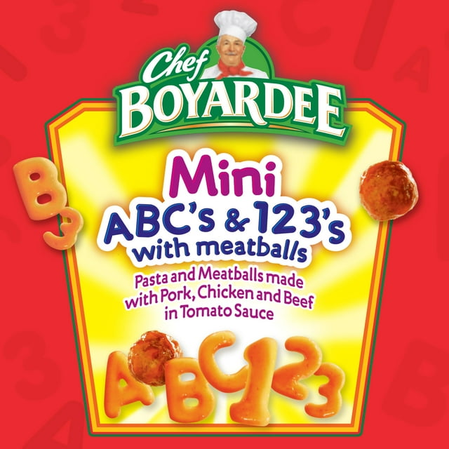 Chef Boyardee Mini ABC's and 123's with Meatballs 15 oz